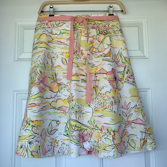 Express Dresses & Skirts - Express Pastel Tropical A-Line Skirt 🌺 🏝 Size 4